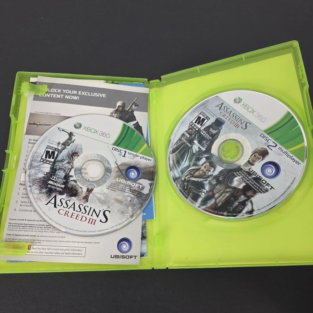 Assassin's Creed III (Xbox 360) - Green Case by Ubisoft